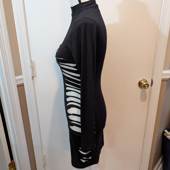 NIB. BELITA CUT OUT BLACK DRESS.  SIZE SMALL. ONE SHOULDER. - Picture 5 of 8